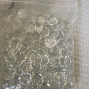 75+pieces of 1-inch glass dome cabochons